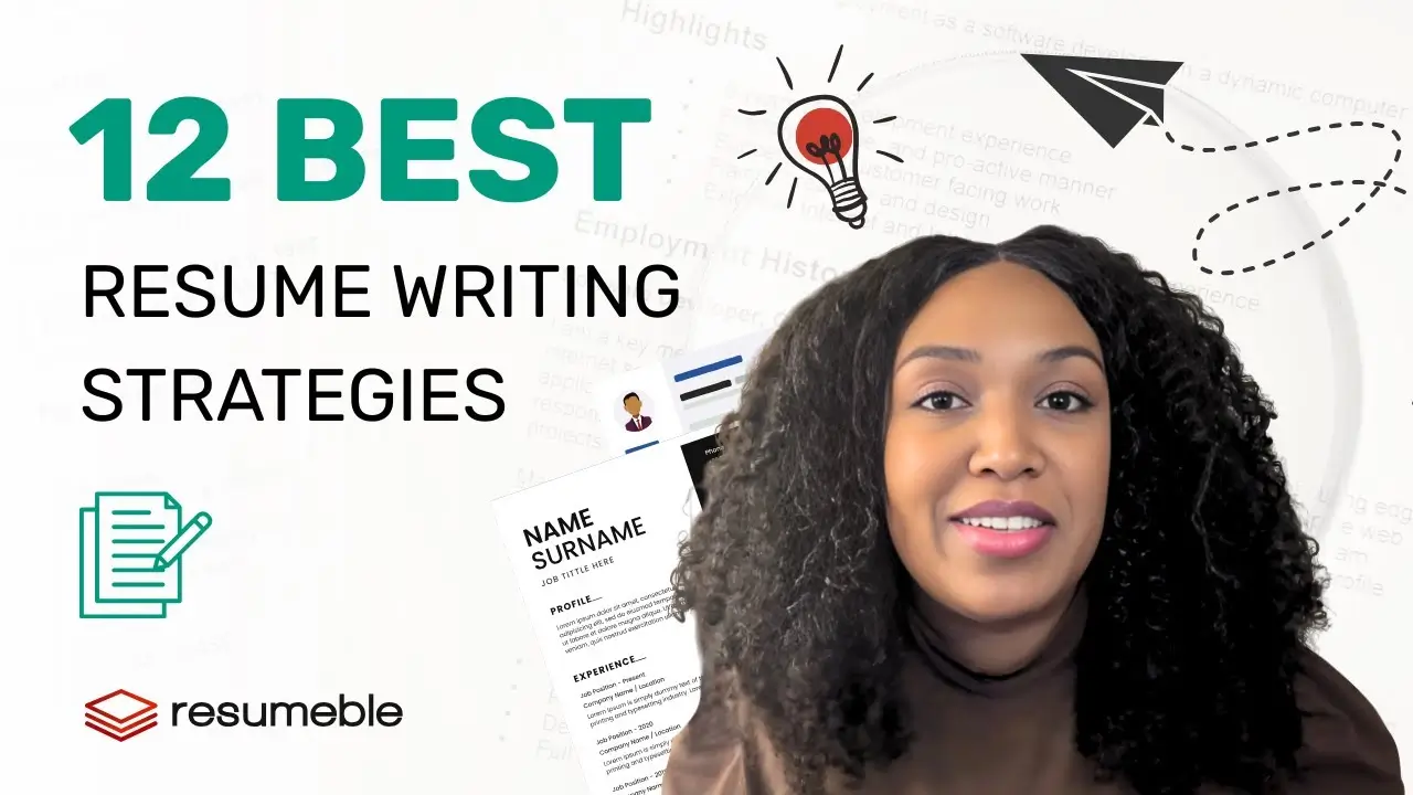 Resume writing video thumbnail